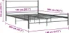 vidaXL Rám postele bez matrace šedý kov 140×200 cm Náhled obrázku produktu 6