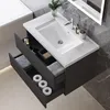 80 cm Badmöbel-Set Unterschrank mit Keramik waschtisch 2 Produktbild-Vorschau 2