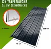 DEUBA® 12x Trapezblech 129x46cm = 7m² verzinkt Profilblech Produktbild-Vorschau 4