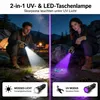 UV Taschenlampe 395nm, 2 in 1 Schwarzlicht & Weißlicht, Produktbild-Vorschau 3