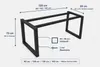 LogistSystem, gambe per mobili in metallo, stile loft, Anteprima dell’immagine prodotto 4