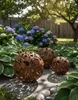 Boule métallique décorative – Feuilles D23cm structure Voir les images du produit 4
