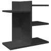 Stolní organizér černý 42 x 21,5 x 42 cm kompozitní dřevo Náhled obrázku produktu 1