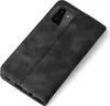 A black flip cover case for a smartphone is shown on a white background. Produktbild-Vorschau