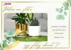 Kerd Dekor DUO 16cm Blumentopf Weiß-Gold Glamour Produktbild-Vorschau 3