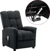 vidaXL Massagesessel Elektrisch Dunkelgrau Stoff Produktbild-Vorschau 8