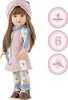 Puppe Ronja 40 cm mit langen braunen Haaren und Vinylkörper für Kinder Spielzeug-Puppe Spielpuppe Spielwaren Geschenkidee Geburtstag Weihnachten Produktbild-Vorschau