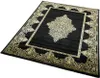 Teppich Wohnzimmer Kurzflor Teppich Ornamente schwarz gold Produktbild-Vorschau 2