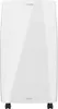 A white dehumidifier with wheels on a white background. Produktbild-Vorschau
