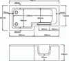 Solarna 170 x 85/70 x 53 cm Badewanne mit Produktbild-Vorschau 3