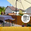 Sonnenschirmhalter aus Edelstahl für Balkongeländer rund Produktbild-Vorschau 2