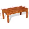 vidaXL Stolik kawowy z litego drewna 100×60×45 cm Podgląd zdjęcia produktu 4