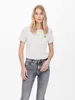 ONLY Einfarbiges T-Shirt mit Brand Herz Basic Kurzarm Produktbild-Vorschau 2
