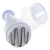 A white manual food chopper with a clear plastic lid is shown against a white background. Náhled obrázku produktu