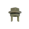 A close-up studio shot of a beige plastic part with an O-ring and a square top. Produktbild-Vorschau