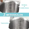 MODFU Messbecher Edelstahl, 500 ML [3 Messskalen, Produktbild-Vorschau 6