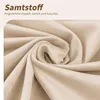 6 Esszimmerstühle aus Samtstoff, beige mit Gold, bequem & Produktbild-Vorschau 7