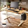 Elektricky výškově nastavitelný psací stůl AREBOS 140x60 cm Náhled obrázku produktu 4