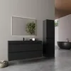 LOMAZOO Badezimmermöbel - Matt Schwarz - Badmöbel - 100 cm Produktbild-Vorschau 2