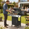 Outsunny Gasgrill 10,5 KW 4 Brenner BBQ Grillwagen Produktbild-Vorschau 2