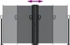 vidaXL Store latéral extensible noir 140x600 cm Voir les images du produit 9