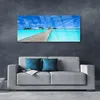 Glasbilder 125x50 Wandbild Druck auf Glas Brücke Meer Produktbild-Vorschau 3