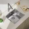 Edelstahlspüle 50x44 cm für Unterbau, kratzfest Produktbild-Vorschau 3
