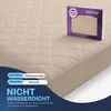 Brauner gesteppter Matratzenbezug aus 100% Baumwolle - Produktbild-Vorschau 2