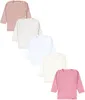 TupTam Uni Baby Wickelshirt Langarm 5er Pack, Farbe: Weiß Produktbild-Vorschau 1