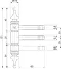 Einbohr-Zierband 3-teilig, mit Aushängesicherung, ø 18 mm, Produktbild-Vorschau 2
