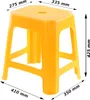 Tritthocker Tragbarer Campinghocker H 42,5 cm LxB 33,5 x41 Produktbild-Vorschau 2