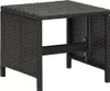vidaXL Gartenhocker 4 Stk. mit Kissen Schwarz Poly Rattan Produktbild-Vorschau 4