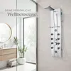 tectake® Aluminium Duschpaneel Regendusche Ablage aus Glas Produktbild-Vorschau 8