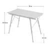 JAWINIO Table de camping pliante Table pliante réglable en Voir les images du produit 11