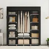 170x170x45 cm Stoffkast, opvouwbare kast, kledingkast van Productafbeelding-voorbeeld 5