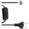 EUROLITE GU-10 Fassung Netzkabel Stecker Schalter Produktbild-Vorschau 1