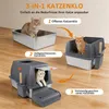Edelstahl Katzenklol mit Deckel, XXL katzentoilette Produktbild-Vorschau 5