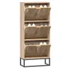 vidaXL Szafka na buty 52x25x120 cm materiał drewnopochodny Podgląd zdjęcia produktu 3