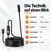 USB-C Endoskopkamera 1 m – Inspektionskamera mit 6 LEDs, Produktbild-Vorschau 3