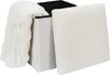HowHomely Pouffe creme Puff 38 x 38 x 38 cm Sitzhocker Náhled obrázku produktu 5