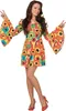 L3201152-46 große Blume gelb Damen Hippie Kleid-Kostüm Produktbild-Vorschau 1
