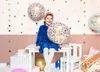 Balon foliowy Happy Birthday z motywem kwiatowym 35cm Podgląd zdjęcia produktu 4