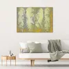 Leinwandbild Boho-Säulen und Blätter 100x70 Feeby Gelb bild Produktbild-Vorschau 2