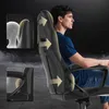 A man sitting in a gaming chair, with close-up insets showing ergonomic features. Náhľad obrázku produktu