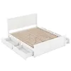 MODFU 160x200 cm einfaches Plattformbett aus Holz, schlicht Produktbild-Vorschau 8