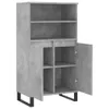 vidaXL Highboard Betongrau 60x36x110 cm Holzwerkstoff Produktbild-Vorschau 5