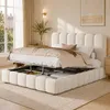 Letto imbottito 140x190 cm con contenitore a sollevamento Anteprima dell’immagine prodotto 1