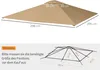 Fortuna Lai Tettoia di ricambio per gazebo 2,98 x 2,95 m Anteprima dell’immagine prodotto 3