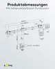 Goobay 59394, Klemme, 9 kg, 43,2 cm (17"), 81,3 cm (32"), Produktbild-Vorschau 9