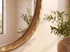 FineBuy Wandspiegel 60 cm Metall Design Hängespiegel Gold Produktbild-Vorschau 5